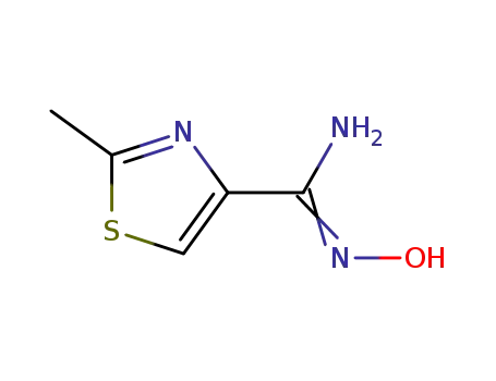 Molecular Structure of 263385-95-1 (4-Thiazolecarboximidamide,N-hydroxy-2-methyl-)
