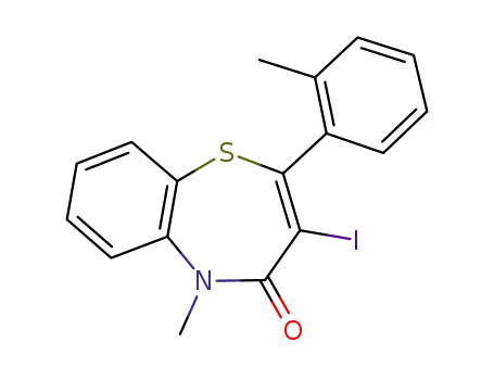 3-iodo-5-methyl-2-o-tolylbenzo[b][1,4]thiazepin-4(5H)-one