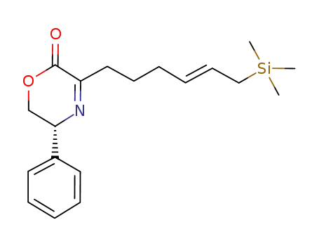 (R,E)-5-phenyl-3-(6-(trimethylsilyl)hex-4-enyl)-5,6-dihydro-2H-1,4-oxazin-2-one