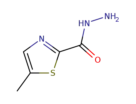 Molecular Structure of 858486-43-8 (2-Thiazolecarboxylic  acid,  5-methyl-,  hydrazide)