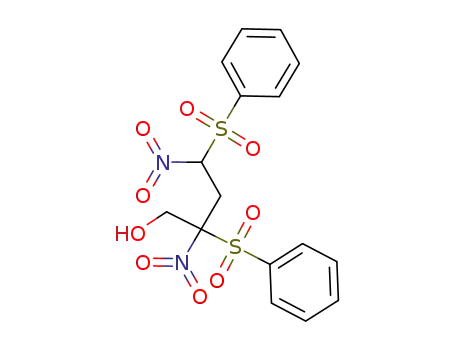 Molecular Structure of 1141926-17-1 (2,4-dinitro-2,4-bis(phenylsulfonyl)butan-1-ol)