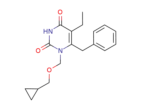 6-benzyl-1-cyclopropylmethyloxymethyl-5-ethyluracil