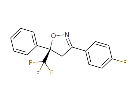 (R)-3-(4-fluorophenyl)-5-(trifluoromethyl)-4,5-dihydro-5-phenylisoxazole
