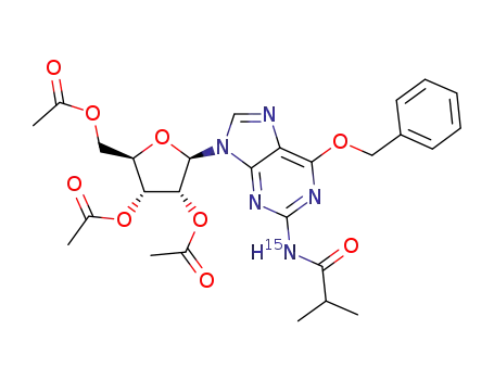 [2-<sup>(15)</sup>NH<sub>2</sub>]-2',3',5'-tri-O-acetyl-6-O-benzyl-2-N-isobutyrylguanosine