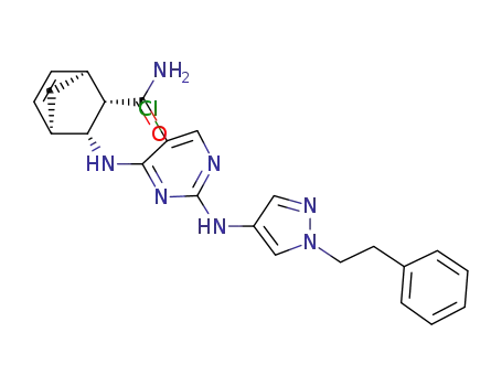 (1S,2S,3R,4R)-3-[(5-chloro-2-{[1-(2-phenylethyl)-1H-pyrazol-4-yl]amino}pyrimidin-4-yl)amino]bicyclo[2.2.1]hept-5-ene-2-carboxamide
