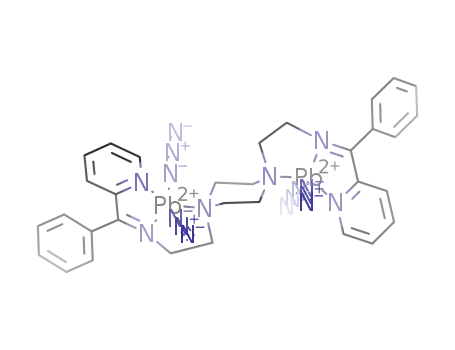 Pb<sub>2</sub>(N-((1-pyridin-2-yl)benzylidene)-N'-[2-(4-[2-[((1-pyridin-2-yl)benzylidene)amino]ethyl]piperazin-1-yl)-ethyl]amine)(azide)4
