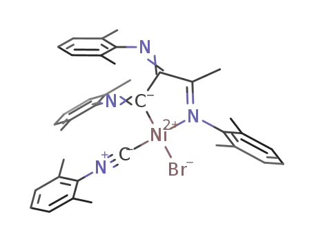 bromo(1,2,3-tris(2,6-dimethylphenylimino)butyl-κC(1),N(3))(2,6-dimethylphenylisocyanide)nickel