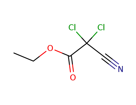 Molecular Structure of 13103-07-6 (Acetic acid, dichlorocyano-, ethyl ester)