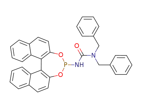 Molecular Structure of 1228672-54-5 (1,1-dibenzyl-3-(dinaphtho[2,1-d:1',2'-f][1,3,2]dioxaphosphepin-4-yl)urea)