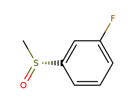 Molecular Structure of 209852-82-4 (Benzene, 1-fluoro-3-[(S)-methylsulfinyl]- (9CI))