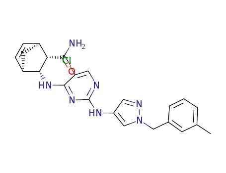 (1S,2S,3R,4R)-3-[(5-chloro-2-{[1-(3-methylbenzyl)-1H-pyrazol-4-yl]amino}pyrimidin-4-yl)amino]bicyclo[2.2.1]hept-5-ene-2-carboxamide