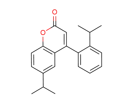 Molecular Structure of 1244469-13-3 (6-isopropyl-4-(2-isopropylphenyl)-2H-cromen-2-one)