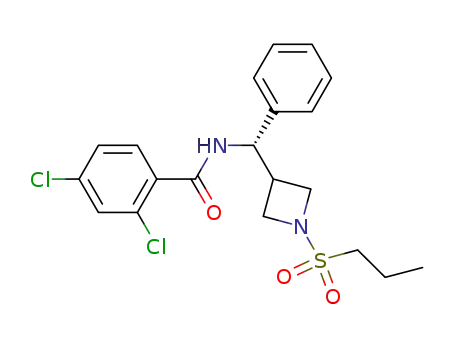 2,4-dichloro-N-(phenyl(1-(propylsulfonyl)azetidin-3-yl)methyl)benzamide