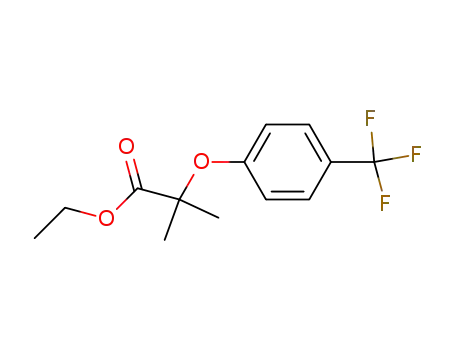 Molecular Structure of 26002-49-3 (ethyl 2-methyl-2-[4-(trifluoromethyl)phenoxy]propanoate)