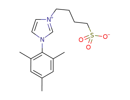 Molecular Structure of 1197988-21-8 (1-(2,4,6-trimethylphenyl)-3-(4-sulfonatobutyl)imidazolidinium)