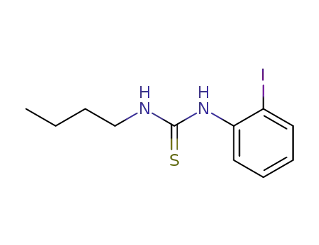 Molecular Structure of 53305-95-6 (Thiourea, N-butyl-N'-(2-iodophenyl)-)