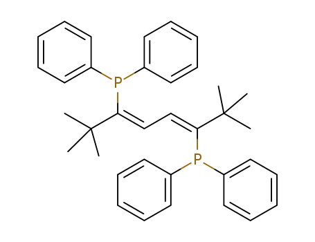 Molecular Structure of 1262733-13-0 ((Z,Z)-3,6-bis(diphenylphosphanyl)-2,2,7,7-tetramethylocta-3,5-diene)