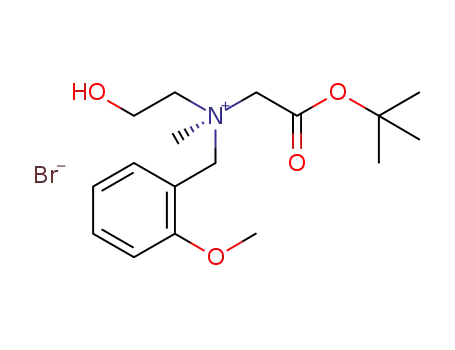 (S)-N-(tert-butoxycarbonylmethyl)-N-(2-hydroxyethyl)-N-(2-methoxybenzyl)-N-methylammonium bromide