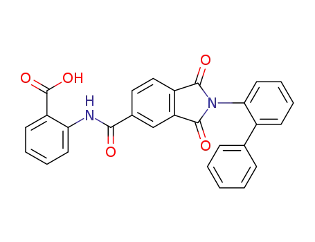Benzoic acid,
2-[[(2-[1,1'-biphenyl]-2-yl-2,3-dihydro-1,3-dioxo-1H-isoindol-5-yl)carbon
yl]amino]-
