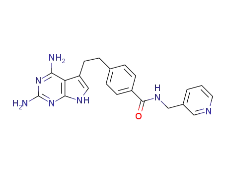 4-[2-(2,4-diamino-7H-pyrrolo[2,3-d]pyrimidin-5-yl)ethyl]-N-(3-pyridylmethyl)benzamide