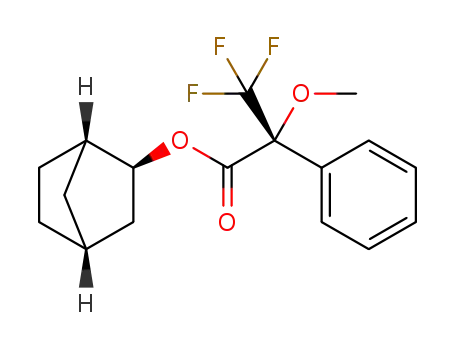 Molecular Structure of 70981-29-2 ((2S)-exo-norbornyl (R)-α-methoxy-α-trifluoromethylphenylacetate)