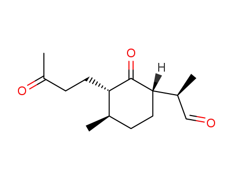 (2S, 3R, 6S)-2-(3-oxobutyl)-3-methyl-6-<(R)2-propanal>-cyclohexanone
