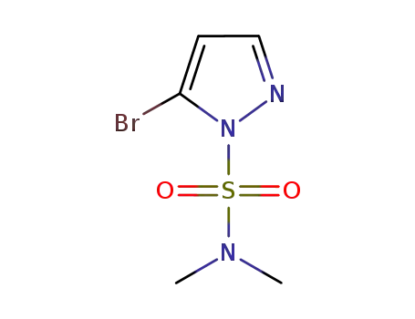 Molecular Structure of 934405-34-2 (5-Bromo-N,N-dimethylpyrazole-1-sulfonamide)