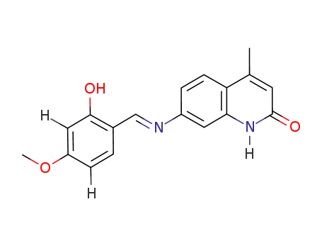 (7E)-7-(2-hydroxy-4-methoxybenzylideneamino)-4-methylquinolin-2(1H)-one