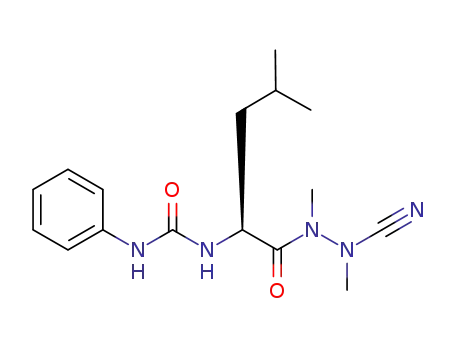 N-(phenylcarbamoyl)-leucyl-methylazaalanine-nitrile