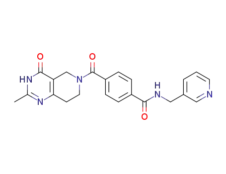 4-(2-methyl-4-oxo-3,5,7,8-tetrahydropyrido[4,3-d]pyrimidine-6-carbonyl)-N-(3-pyridylmethyl)benzamide