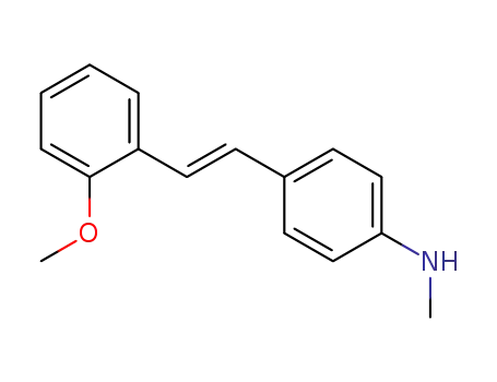 Molecular Structure of 1258962-99-0 (trans-4-(methylamino)-2'-methoxy-stilbene)