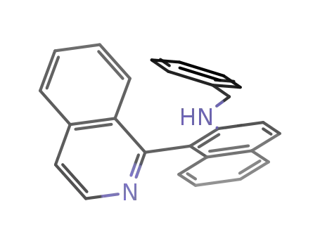 Molecular Structure of 820235-58-3 (2-Naphthalenamine, 1-(1-isoquinolinyl)-N-(phenylmethyl)-, (1R)-)
