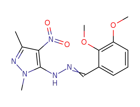2,3-dimethoxybenzaldehyde (1,3-dimethyl-4-nitro-1H-pyrazol-5-yl)hydrazone