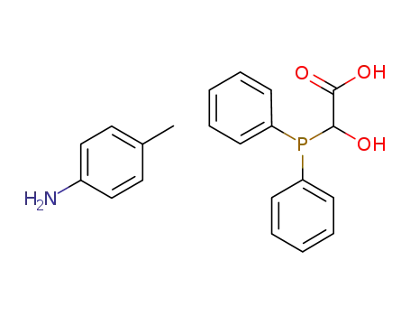 Molecular Structure of 1221419-10-8 (N-tolylammonium (diphenylphosphanyl)glycolate)