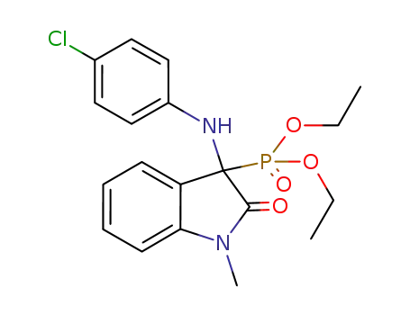 diethyl 3-(4-chlorophenylamino)-1-methyl-2-oxoindolin-3-ylphosphonate