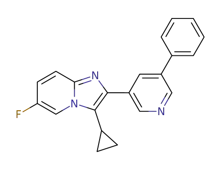 3-cyclopropyl-6-fluoro-2-(5-phenylpyridin-3-yl)imidazo[1,2-a]pyridine