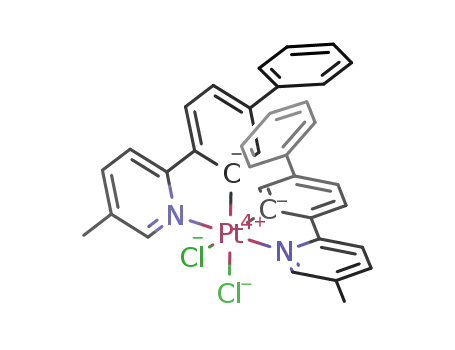 Pt(IV)(5-methyl-2-(biphen-4-yl)-pyridine(-1H))2Cl<sub>2</sub>