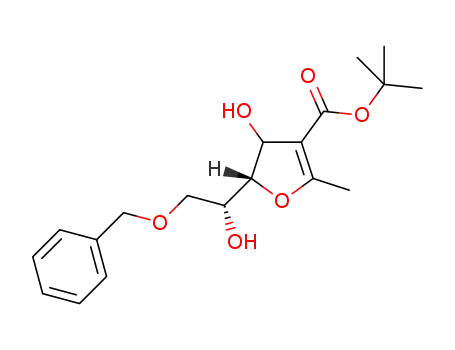 tret-butyl (5S)-5-((R)-2-benzyloxy-1-hydroxyethyl)-4-hydroxy-2-methyl-4,5-dihydrofuran-3-carboxylate