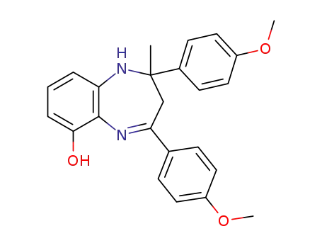 Molecular Structure of 1256661-28-5 (6-hydroxy-2,4-bis(4-methoxyphenyl)-2-methyl-2,3-dihydro-1H-1,5-benzodiazepine)