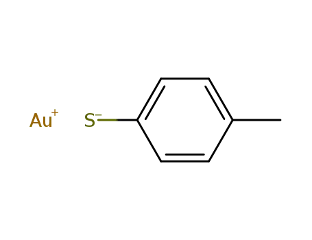 Molecular Structure of 1192-97-8 (Benzenethiol, 4-methyl-, gold(1+) salt)