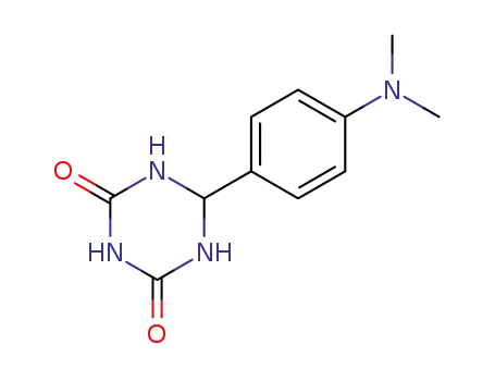 Molecular Structure of 61851-93-2 (1,3,5-Triazine-2,4(1H,3H)-dione, 6-[4-(dimethylamino)phenyl]dihydro-)