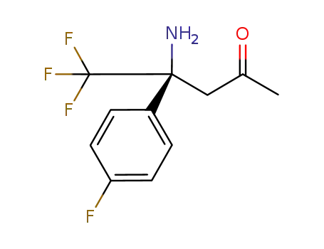 (-)-(4S)-4-amino-4-(4-fluorophenyl)-5,5,5-trifluoropentan-2-one