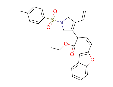 (Z)-ethyl 4-(benzofuran-2-yl)-2-(1-tosyl-4-vinyl-2,5-dihydro-1H-pyrrol-3-yl)but-3-enoate