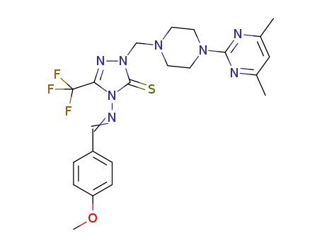 C<sub>22</sub>H<sub>25</sub>F<sub>3</sub>N<sub>8</sub>OS