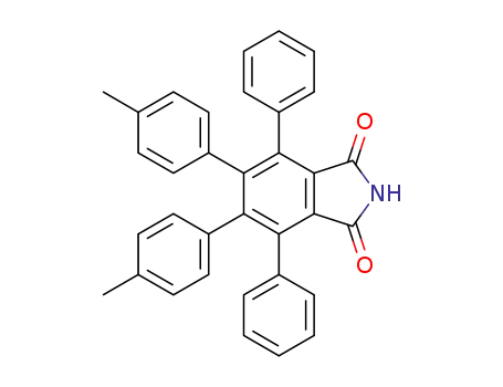 Molecular Structure of 1319732-97-2 (4,7-diphenyl-5,6-di-p-tolylisoindoline-1,3-dione)