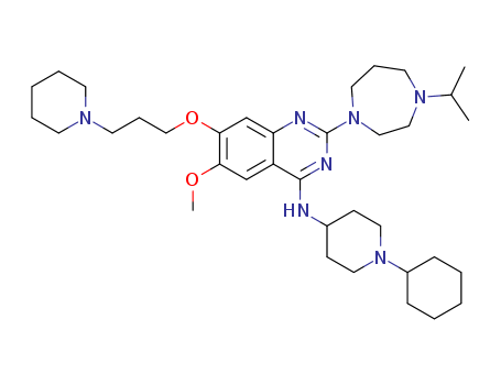 (1-CYCLOHEXYL-PIPERIDIN-4-YL)-[2-(4-ISOPROPYL-[1,4]DIAZEPAN-1-YL)-6-METHOXY-7-(3-PIPERIDIN-1-YL-PROPOXY)-QUINAZOLIN-4-YL]-AMINE
