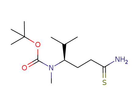 (4R)-4-[(tert-butoxycarbonyl)methylamino]-5-methylhexanethioamide
