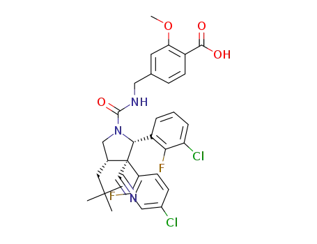 rac-4-(((2S,3S,4S)-2-(3-chloro-2-fluorophenyl)-3-(4-chloro-2-fluorophenyl)-3-cyano-4-neopentylpyrrolidine-1-carboxamido)methyl)-2-methoxybenzoic acid