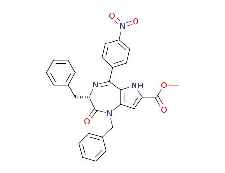 (S)-methyl 1,3-dibenzyl-5-(4-nitrophenyl)-2-oxo-1,2,3,6-tetrahydropyrrolo[3,2-e][1,4]diazepine-7-carboxylate
