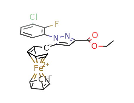 ethyl 1-(3-chloro-2-fluorophenyl)-5-ferrocenyl-1H-pyrazole-3-carboxylate